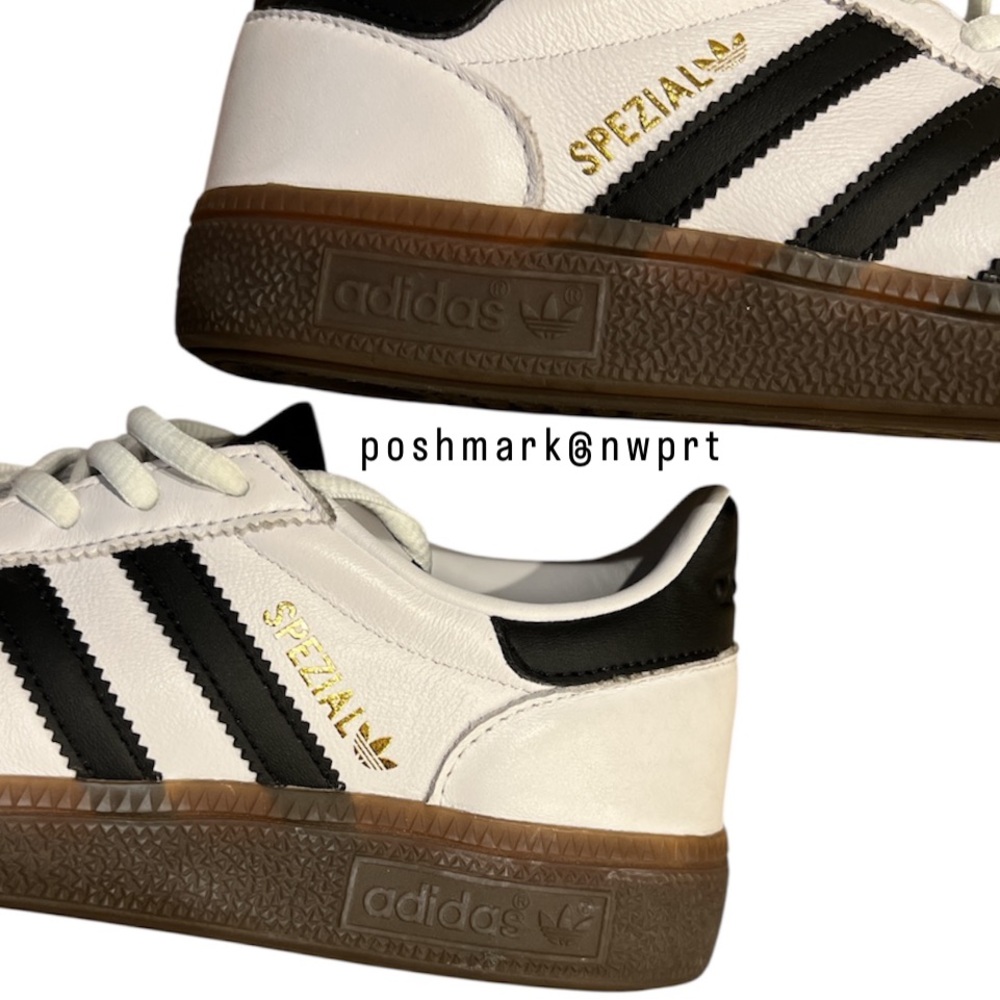 Adidas ⚽️ Handball Spezial Sneakers Runners White Black 6.5 7 Box - Picture 5 of 14